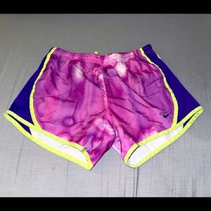 Nike Girls Shorts Purple & Green accents